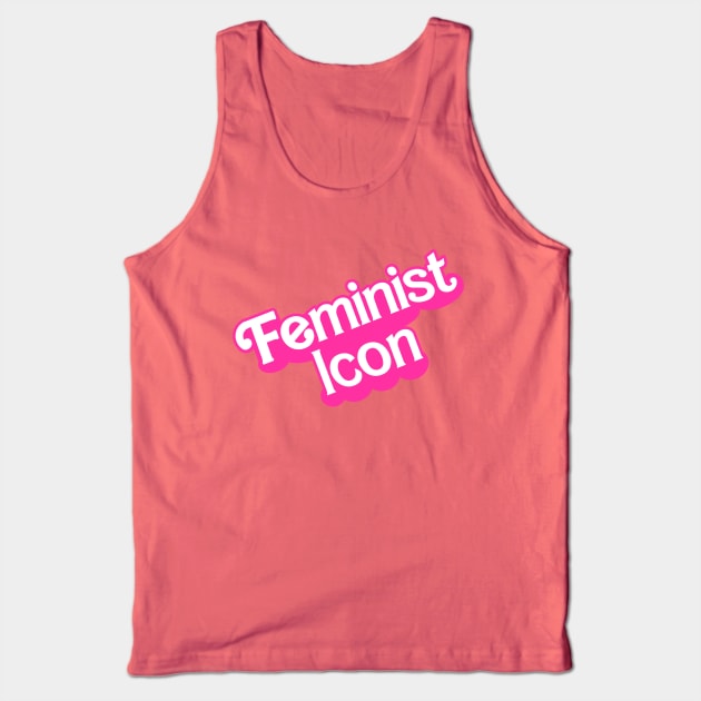 Feminist Icon Barbie Tank Top by rydrew